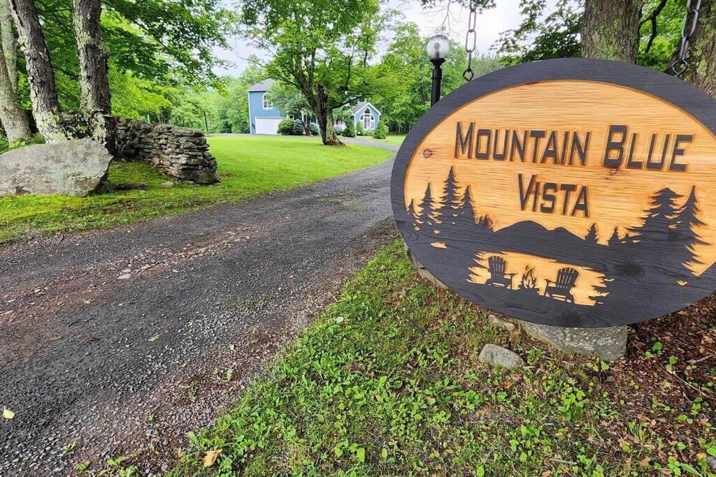 Mountain Blue Vista - Luxury Retreat Near Ski Resorts With Pond, Firepit And Hot Tub Windham Eksteriør bilde