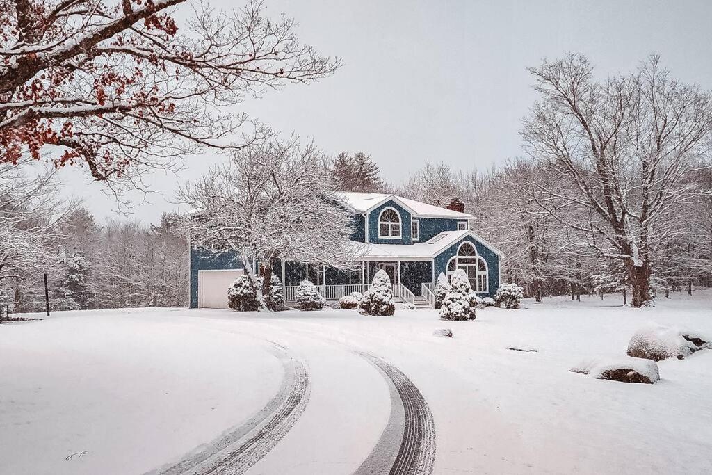 Mountain Blue Vista - Luxury Retreat Near Ski Resorts With Pond, Firepit And Hot Tub Windham Eksteriør bilde