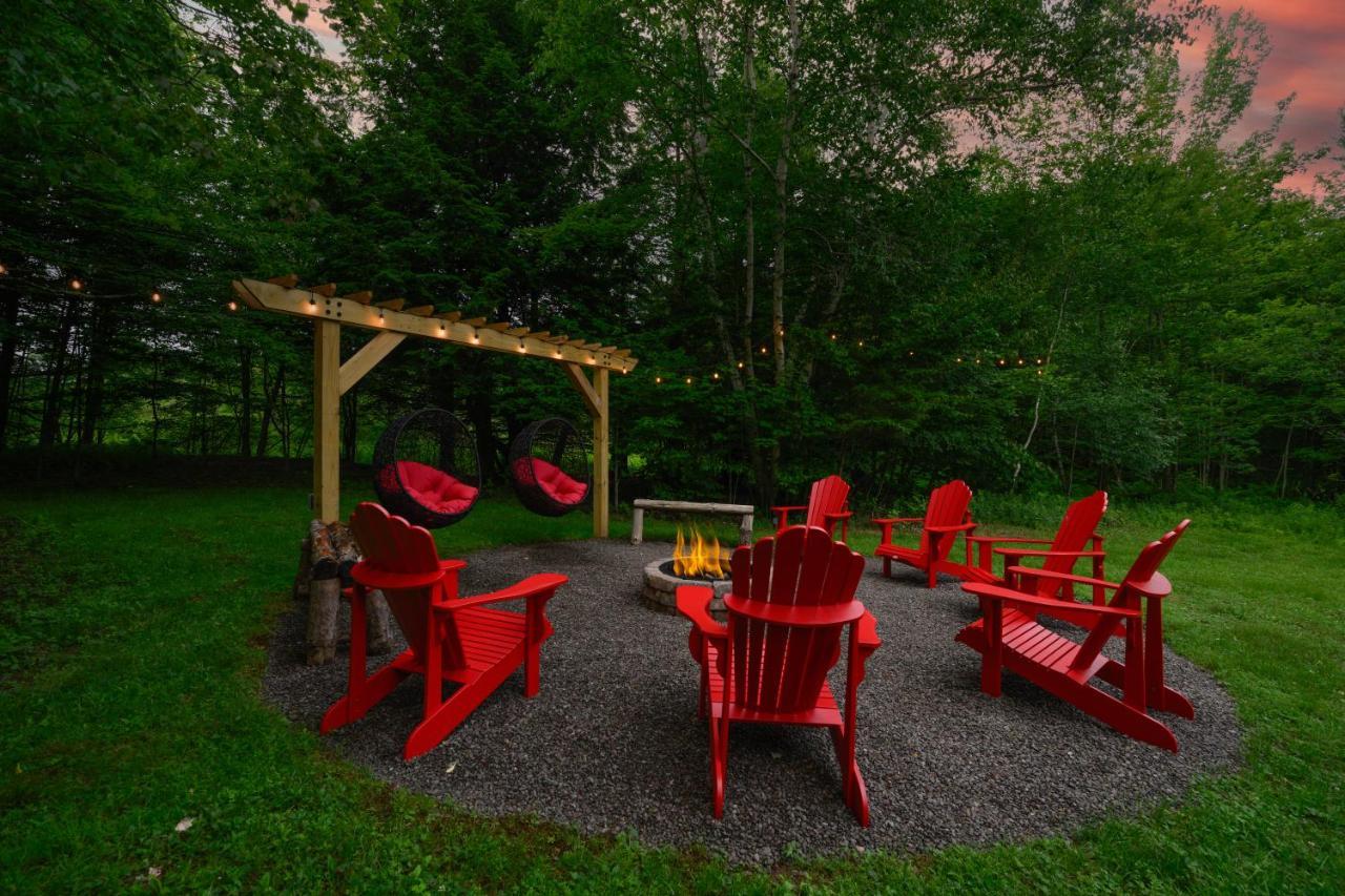 Mountain Blue Vista - Luxury Retreat Near Ski Resorts With Pond, Firepit And Hot Tub Windham Eksteriør bilde