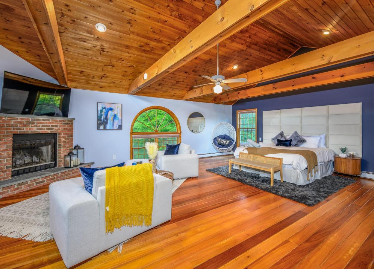 Mountain Blue Vista - Luxury Retreat Near Ski Resorts With Pond, Firepit And Hot Tub Windham Eksteriør bilde