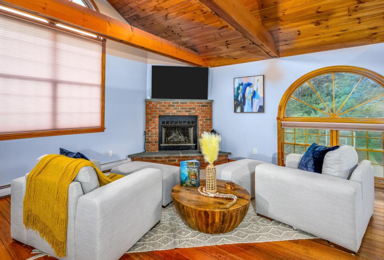 Mountain Blue Vista - Luxury Retreat Near Ski Resorts With Pond, Firepit And Hot Tub Windham Eksteriør bilde