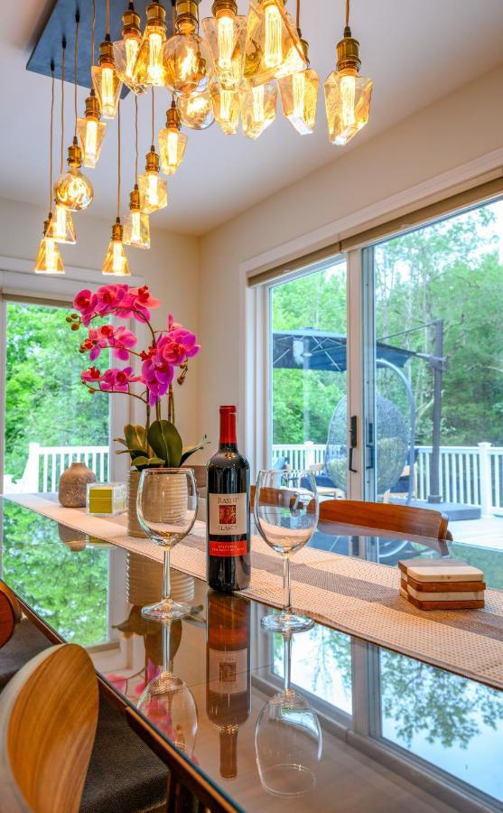 Mountain Blue Vista - Luxury Retreat Near Ski Resorts With Pond, Firepit And Hot Tub Windham Eksteriør bilde