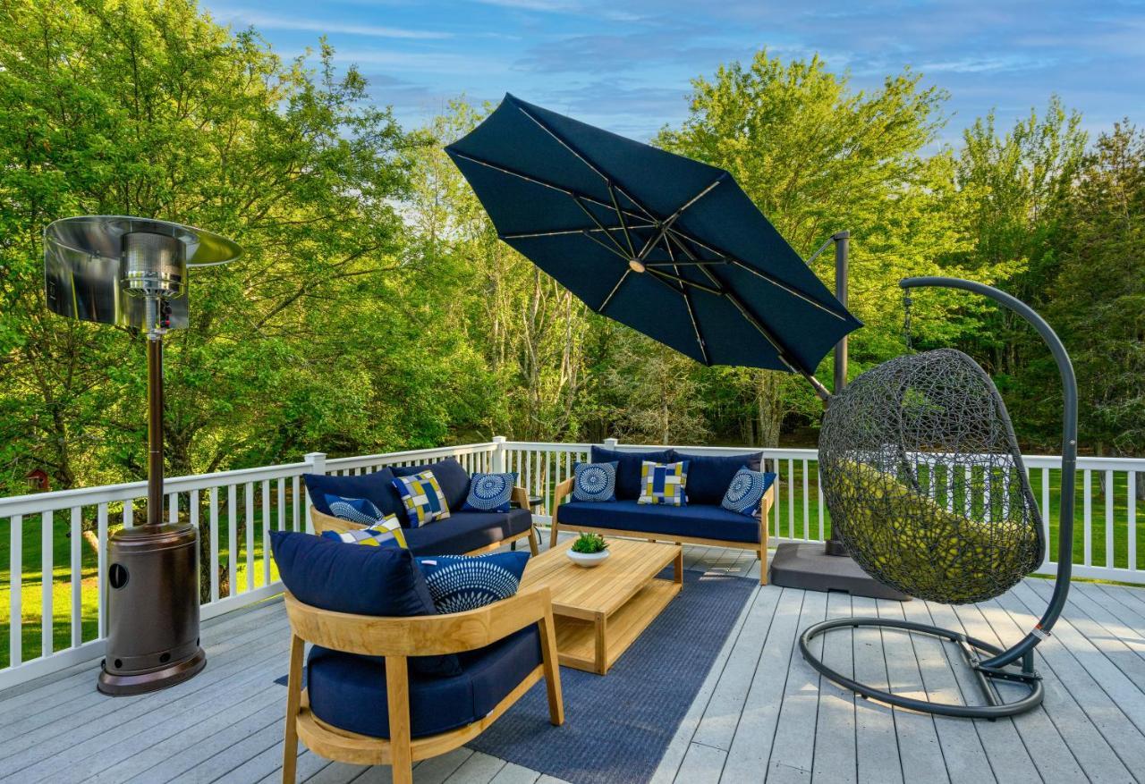 Mountain Blue Vista - Luxury Retreat Near Ski Resorts With Pond, Firepit And Hot Tub Windham Eksteriør bilde