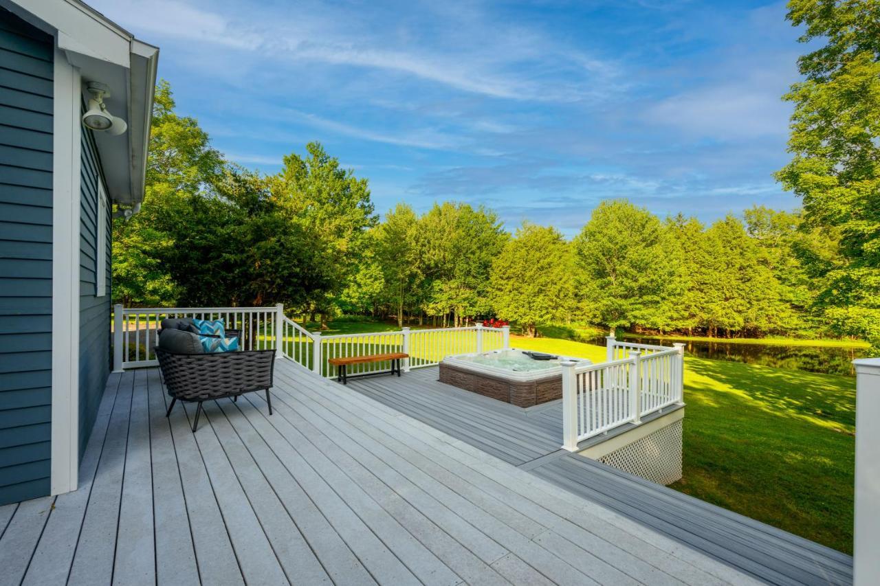 Mountain Blue Vista - Luxury Retreat Near Ski Resorts With Pond, Firepit And Hot Tub Windham Eksteriør bilde