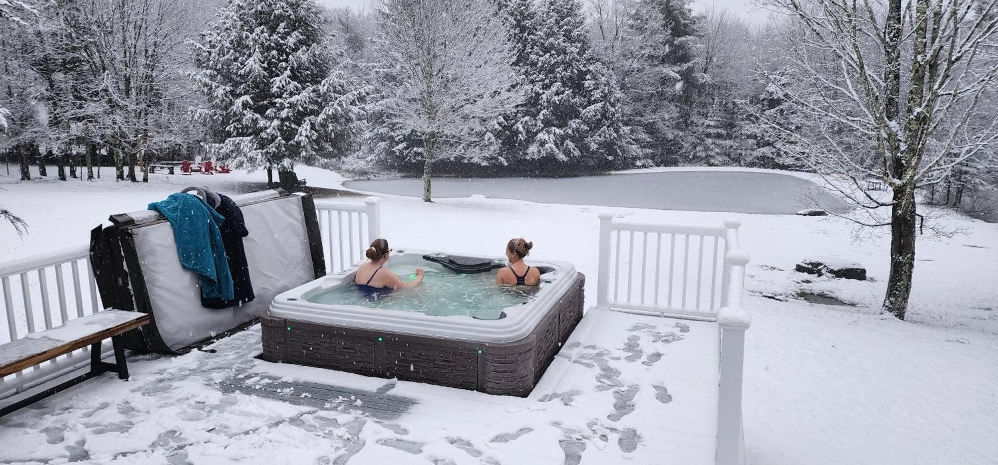 Mountain Blue Vista - Luxury Retreat Near Ski Resorts With Pond, Firepit And Hot Tub Windham Eksteriør bilde